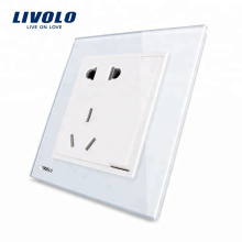 Livolo UK Standard-Universalsteckdose mit einer Taste (Zweiwege) VL-W2Z1DS-11